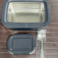 Stainless steel air tight transparent lid lunch box (4 different colour)