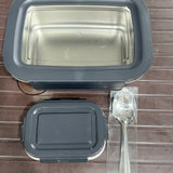 Stainless steel air tight transparent lid lunch box (4 different colour)