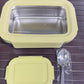 Stainless steel air tight transparent lid lunch box (4 different colour)