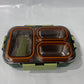 3 grid insulated leak proof lunch box( one extra lock & spoon)