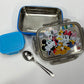 Snaplock steel lunch box with container 500ml + 100ml