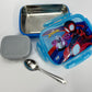 Snaplock steel lunch box with container 500ml + 100ml