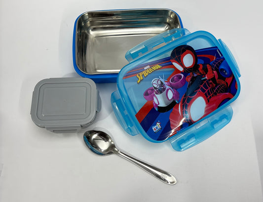 Snaplock steel lunch box with container 500ml + 100ml
