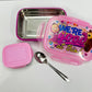 Snaplock steel lunch box with container 500ml + 100ml