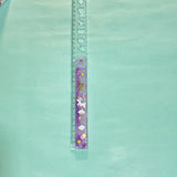 30cm expandable glitter ruler  2 different theme unicorn & jungle