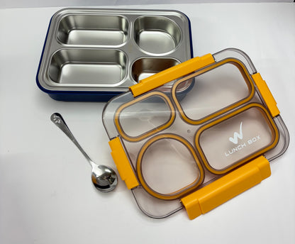 900ml Lunch box – 4 Compartments, Spill Proof