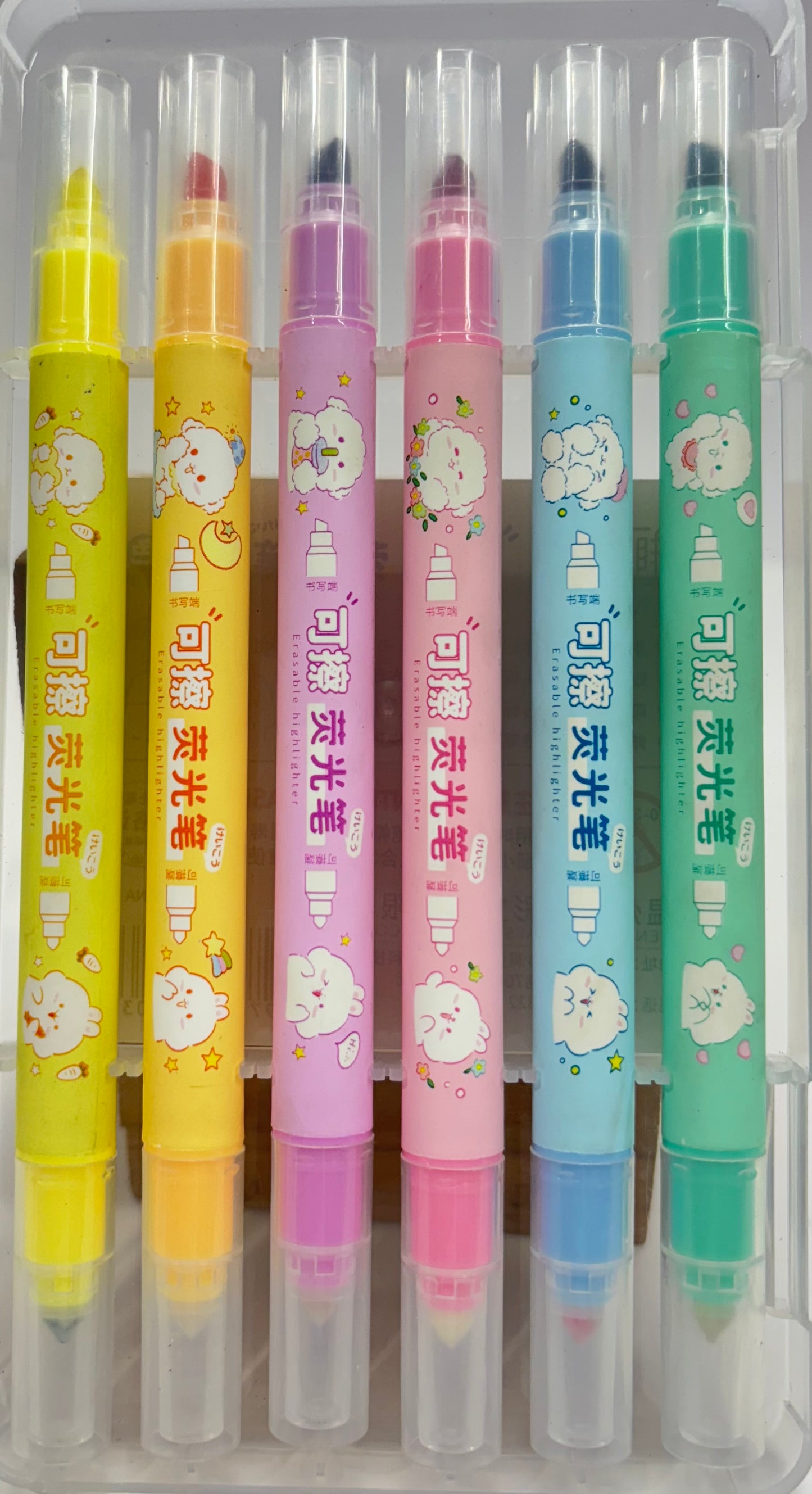Erasable Highlighter 6 Colors
