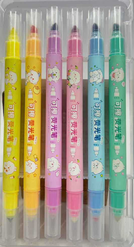 Erasable Highlighter 6 Colors