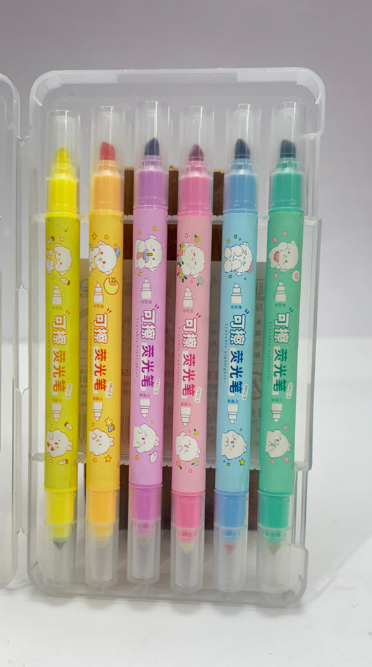 Erasable Highlighter 6 Colors