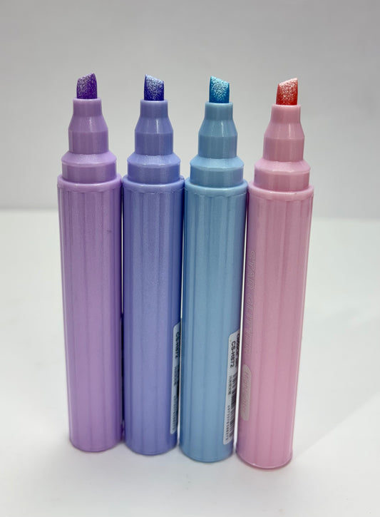 STAR GLITTER HIGHLIGHTER SET OF 4