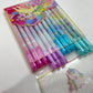 12 Pcs Unicoorn Theme Erasable Gel Pens Set for Kids & Students | 0.5mm Smooth Writing Blue Ink | Cute Kawaii School Stationery | Write Erase Rewrite Pens for School,