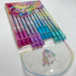 12 Pcs Unicoorn Theme Erasable Gel Pens Set for Kids & Students | 0.5mm Smooth Writing Blue Ink | Cute Kawaii School Stationery | Write Erase Rewrite Pens for School,