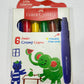 FABER CASTELL - 6 JUMBO CREAMY CRAYONS
