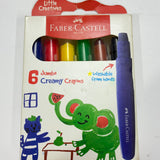 FABER CASTELL - 6 JUMBO CREAMY CRAYONS