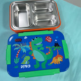 3 grid insulated stainless steel spill & merge proof lunch box ( 710ml)
