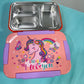 3 grid insulated stainless steel spill & merge proof lunch box ( 710ml)
