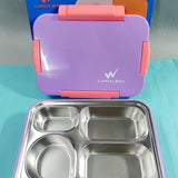 4 grid stainless steel merge proof lunch box (900ml)