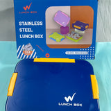 4 grid stainless steel merge proof lunch box (900ml)