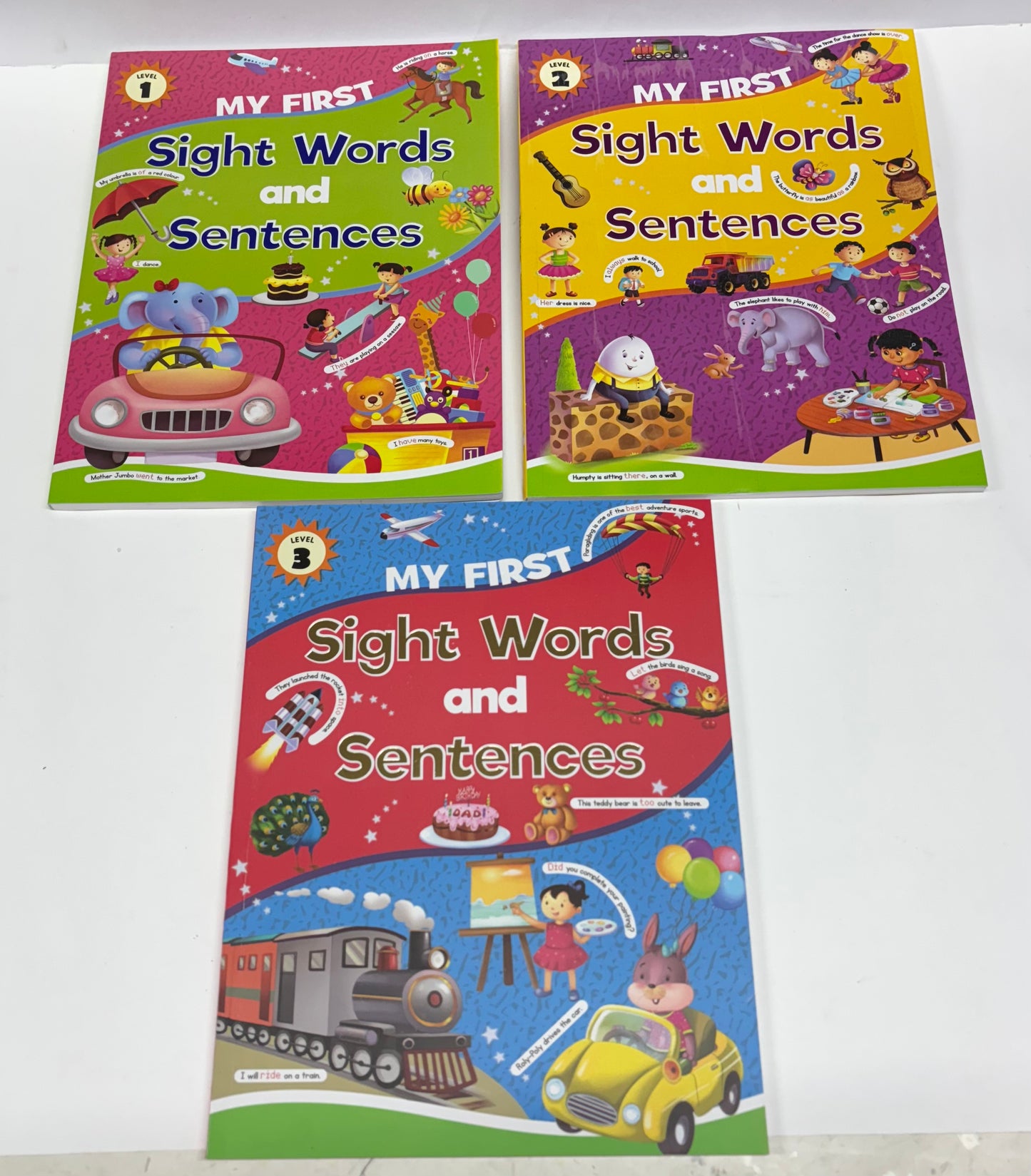 My First Sight Words & Sentences - SET OF 3 BOOKS
