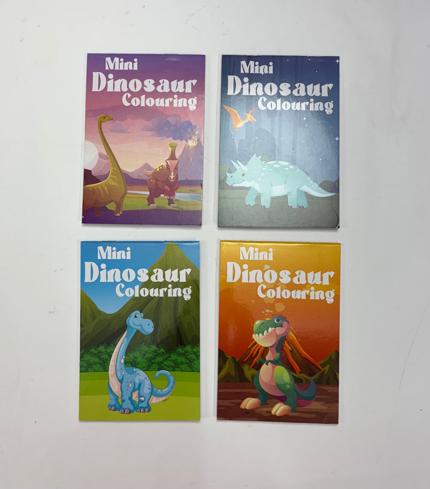 Mini Dinosaur Colouring Books