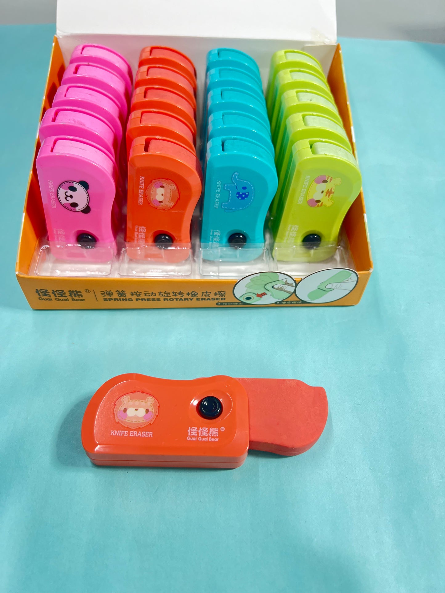 Spring Eraser Spring press rotary eraser – Brainwave61