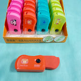 Spring press rotary eraser