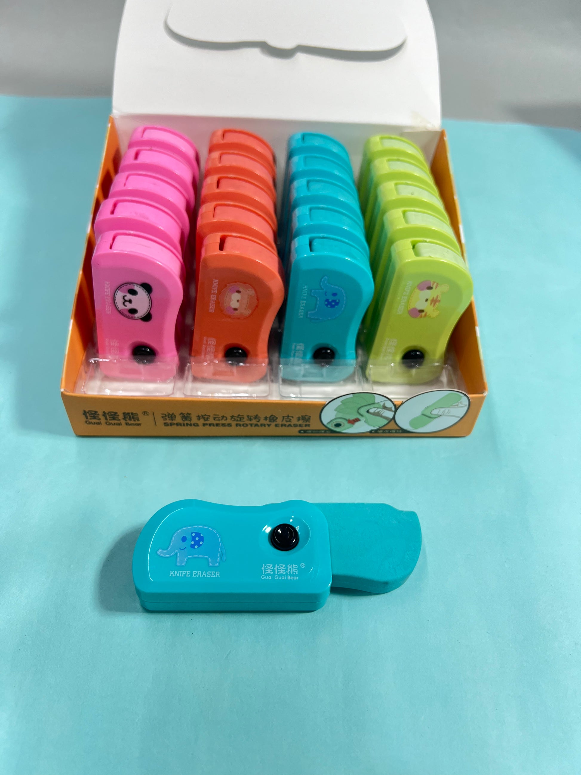 Spring Eraser Spring press rotary eraser – Brainwave61