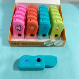 Spring press rotary eraser