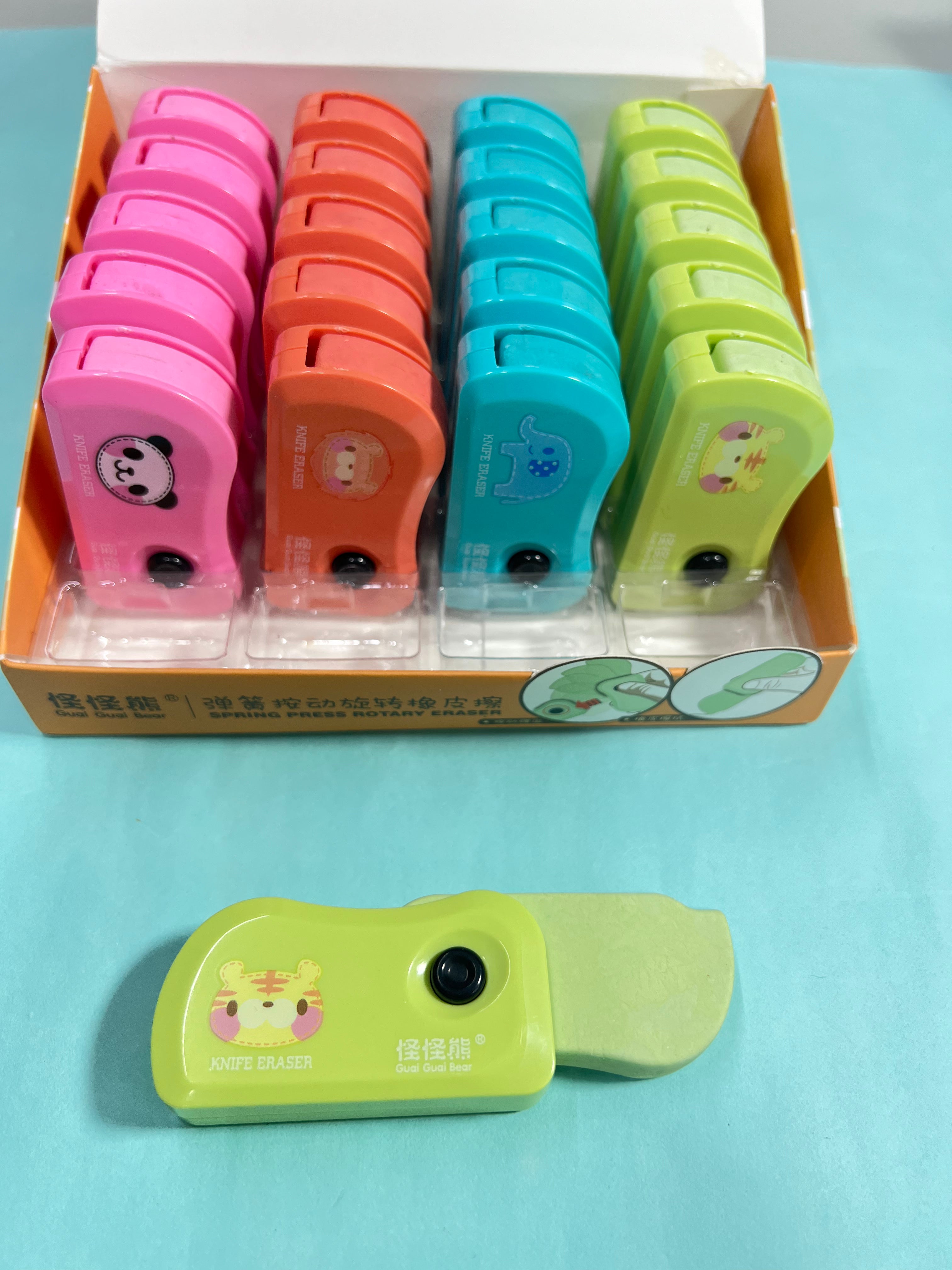 Spring Eraser Spring press rotary eraser – Brainwave61