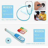 Wooden doctor set with real stethoscope (20 pcs )
