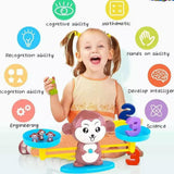 Monkey Balance Counting Toys | Cool Math Game for Kids Preschool Game | Educational Number Learning Toy, Fun Children’s Gift Kids Toy (Monkey)
