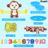 Monkey Balance Counting Toys | Cool Math Game for Kids Preschool Game | Educational Number Learning Toy, Fun Children’s Gift Kids Toy (Monkey)