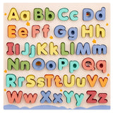 Wooden Educational Abc Puzzle Upper Case and Lower Case Letters