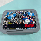 SKI Steel Happy meal 3 Compartment Insulated Steel Lunch Box 650 ml