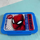 SKI Steel Happy meal 3 Compartment Insulated Steel Lunch Box 650 ml