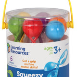 Learning Resources Squeezy Tweezers, Fine Motor Tools for Toddlers, Assorted Colors