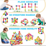 128 Pieces Magnetic Sticks