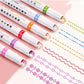 LINEAR ROLLER COLOR PEN -  6 STYLES 6 COLOURS