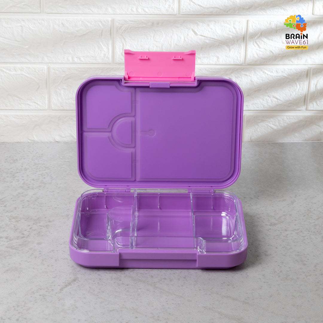 Bento Lunch Box for Kids, 4 & 6 Compartments Ideal Portion Sizes Leak-Proof Bento box for Kids Dishwasher Safe, BPA-Free