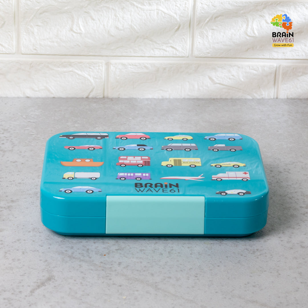 Bento Lunch Box for Kids, 4 & 6 Compartments Ideal Portion Sizes Leak-Proof Bento box for Kids Dishwasher Safe, BPA-Free
