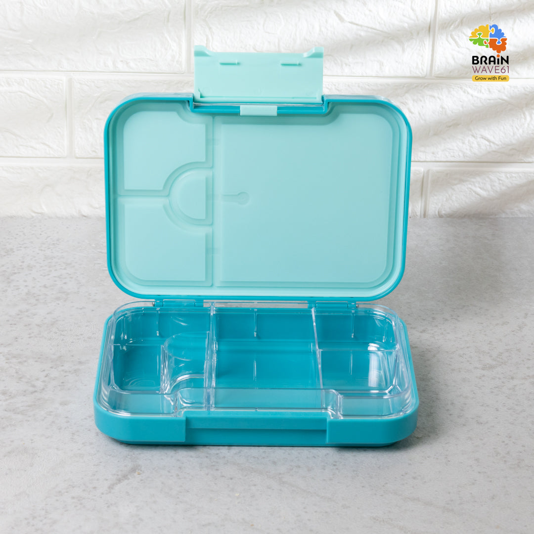 Bento Lunch Box for Kids, 4 & 6 Compartments Ideal Portion Sizes Leak-Proof Bento box for Kids Dishwasher Safe, BPA-Free