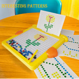 Magnetic Drawing dot Board for Boy and Girl with Magnetic Pen and Many Beads