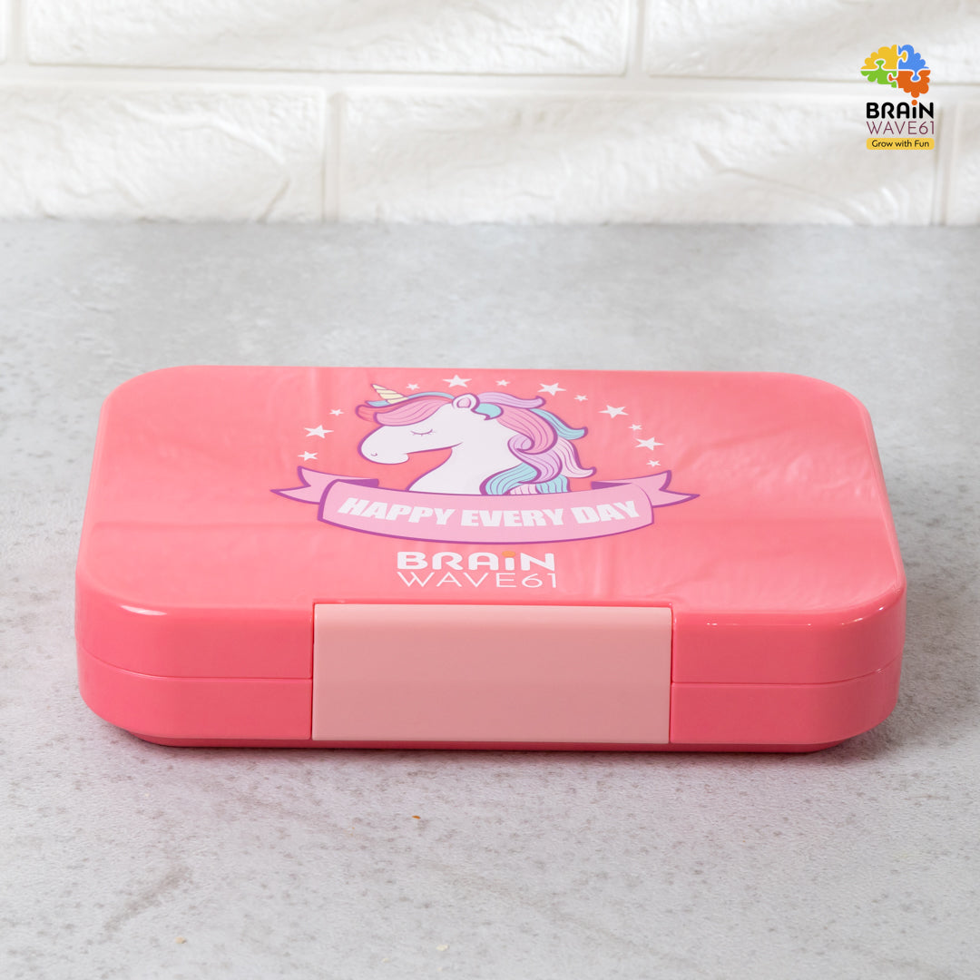 Bento Lunch Box for Kids, 4 & 6 Compartments Ideal Portion Sizes Leak-Proof Bento box for Kids Dishwasher Safe, BPA-Free