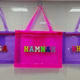 Multipurpose jelly bag with 4 letter 
Size-  46*33*7.5 cm