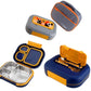 3 grid insulated leak proof lunch box with cutlery & lunch bag