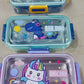 Single grid stainless steel lunch box 530ml