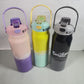 Stainless steel insulated 2 in 1 motivational bottle 1800ml